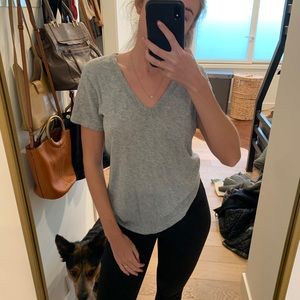 rag & bone grey v-neck